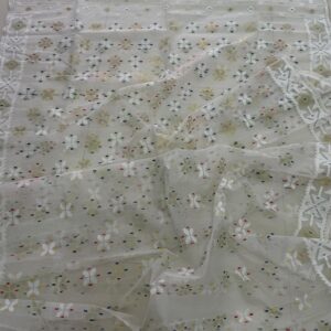 Gorgeous White Jamdani saree