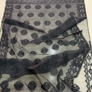 Black Jamdani Saree 1
